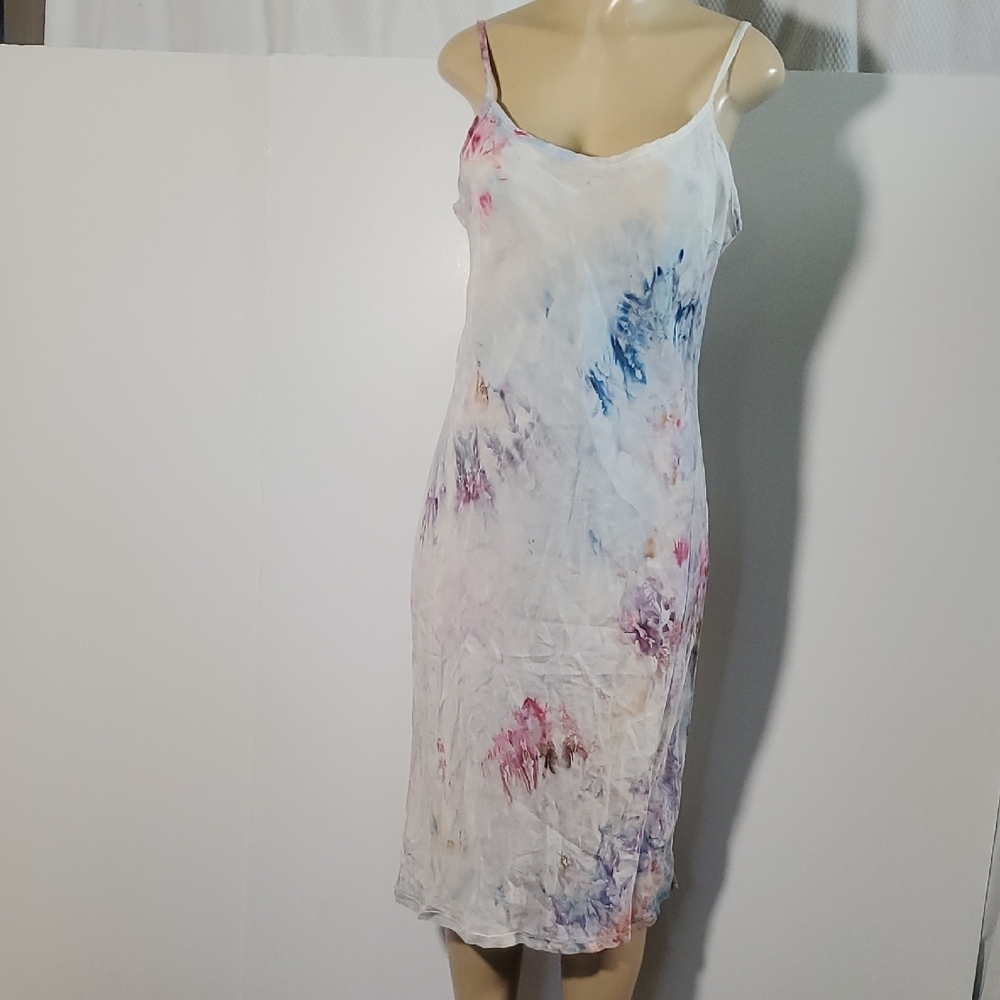 New PERI Pure Eco Rag Industry women's size 3 Multicolor Slip Dress v-neck